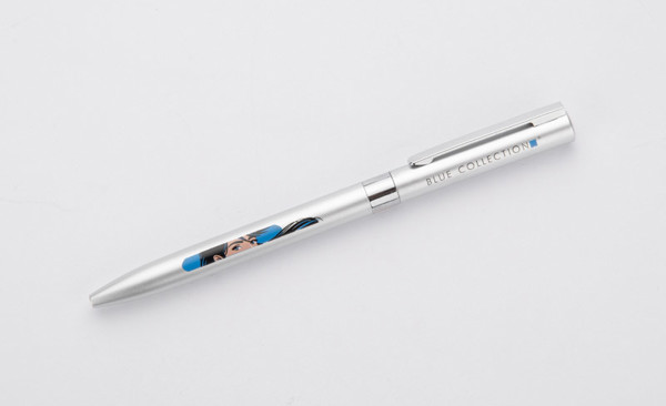 Gel pen GELLE black refill - silver