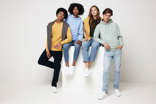 Iqoniq Jasper recycled cotton hoodie - Sky Blue / XL