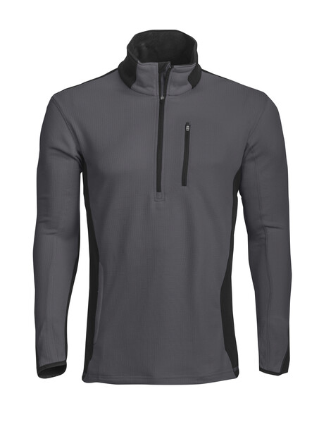 3306 MICRO SWEATER HALF ZIP GREY M