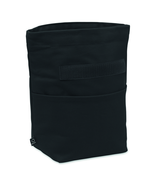 Sac isotherme en coton recyclé Recoba Colour - Noir