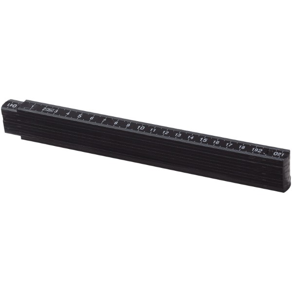 Monty 2 metre foldable ruler - Solid Black