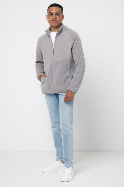 Mikrofleecová bunda IQONIQ Talung 240 g/m² - Storm Grey / 2XL