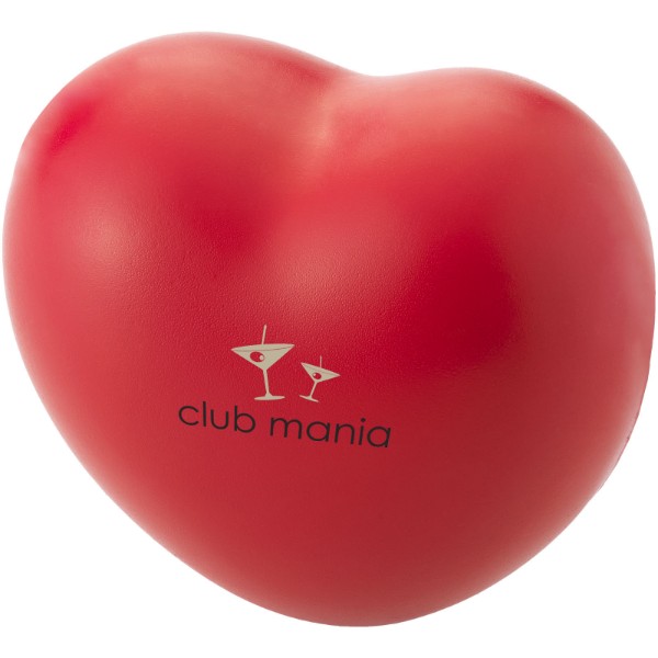 Herzförmiger Antistress Ball - rot