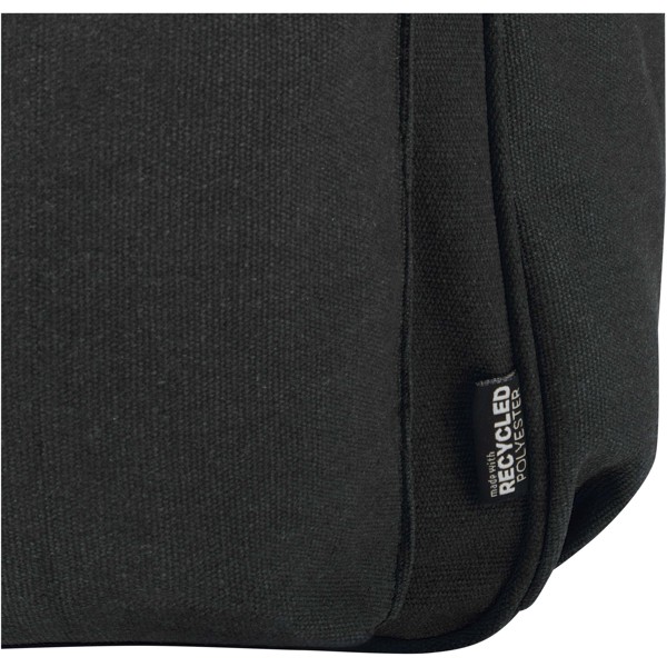 Recanvas 15,6” GRS recycelter City-Rucksack 16L - schwarz