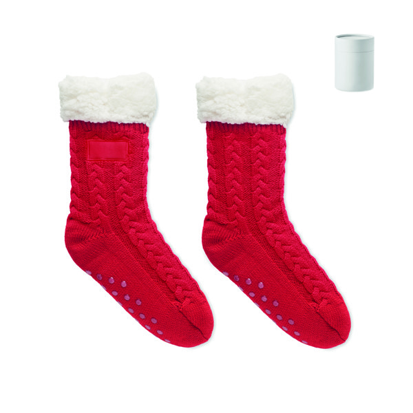 Pair of slipper sock M Canichie - Red