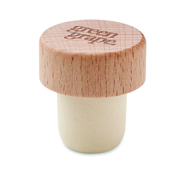 Zamašek za steklenice Bopper, bukov les, Ø25mm
