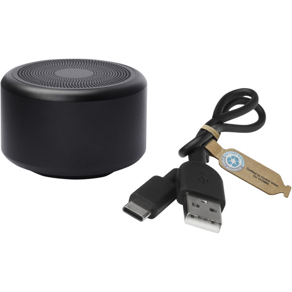 Mini haut-parleur Bluetooth® en aluminium recyclé Rise 3 W RCS