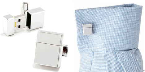 USB Cufflinks - SILVER_1GB