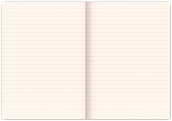 Notique Notes Květiny Linkovaný, 13 x 21 cm
