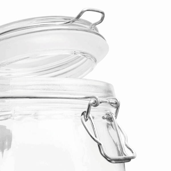 Glass storage jar, approx. 500 ml CLICKY M