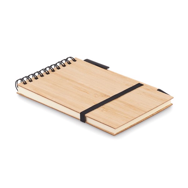 Set de bloco notas  bambu A6 Sonorabam