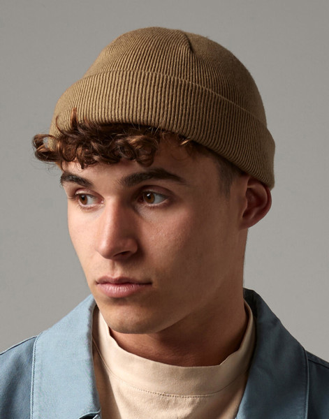 Recycled Mini Fisherman Beanie - Biscuit / ONE SIZE