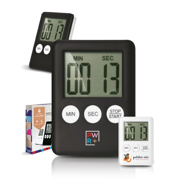 MINUTEUR, CHRONOMETRE MAGNETIQUE - Noir
