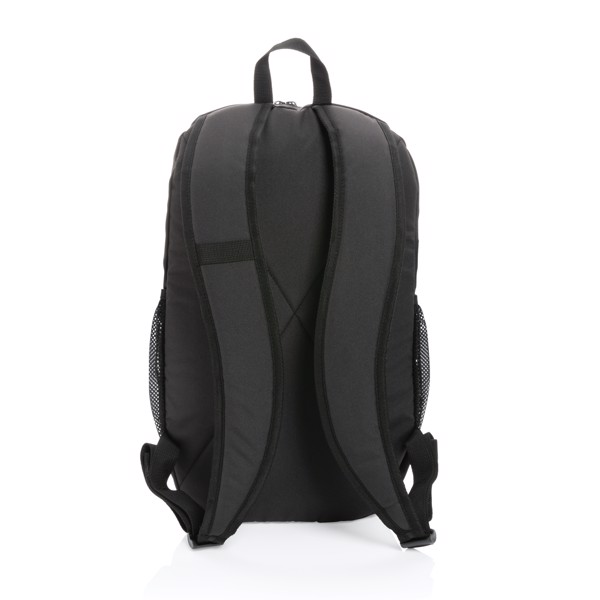 Základný batoh Impact z 300D rPET AWARE™ - Čierna / Sivá