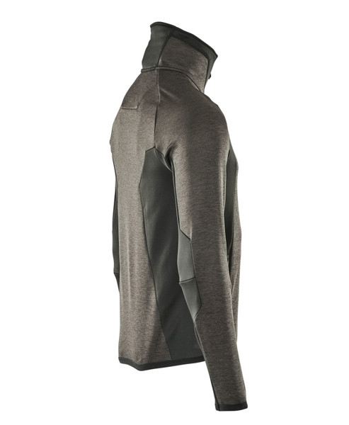 Fleece Jumper with zipper - MASCOT® - Dark Anthracite / Black / S