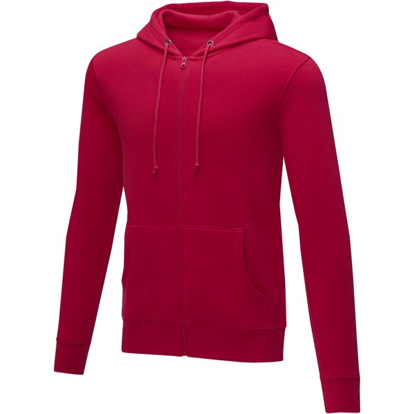 Felpa Theron con cappuccio full zip da uomo - Rosso / M