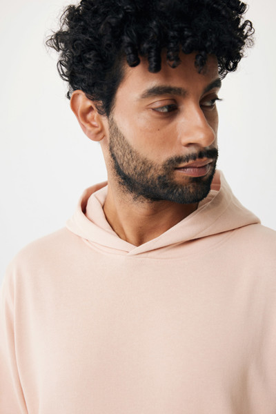 Iqoniq Yengo recycled cotton hoodie with sidepockets - Peach Nectar / L