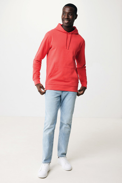 Sweat à capuche en coton recyclé Iqoniq Jasper - Luscious Red / XXXL