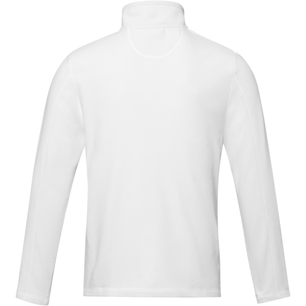 Veste Amber pour homme en polaire recyclée GRS entièrement zippée - Blanc / L