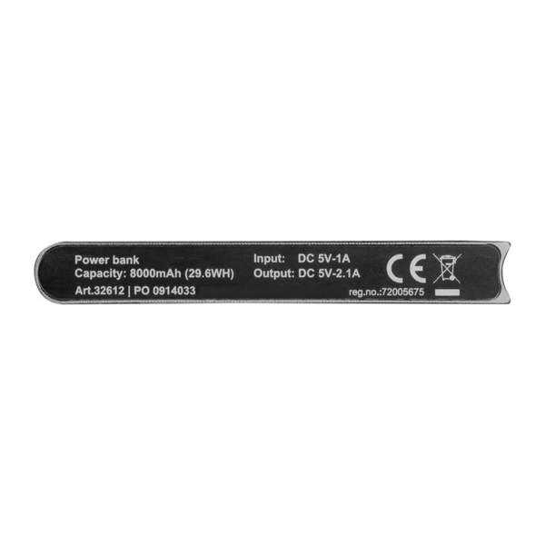 Powerbank 8,000 mAh Wolfsberg - Grey