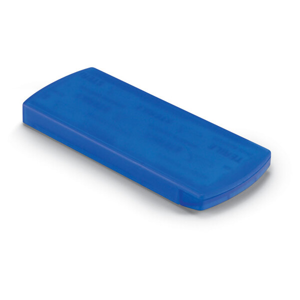 Container with plasters Evan - Transparent Blue