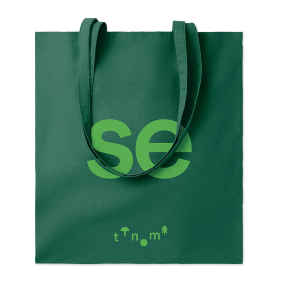 140 gr/m² cotton shopping bag Cottonel Colour + - Dark Green