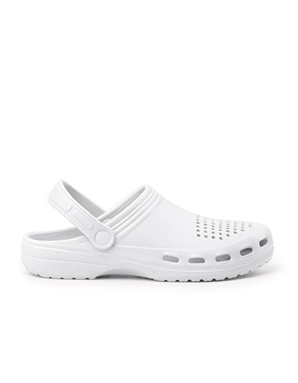 Dan Sanitary Flat Shoe - White / 43