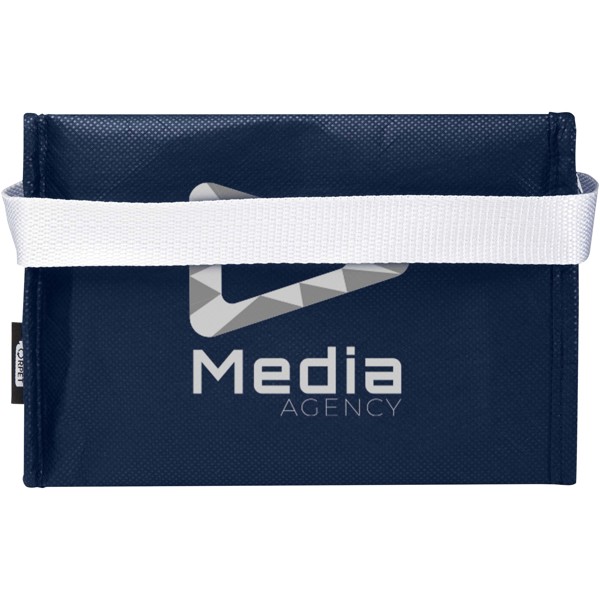Borsa termica con capacità per 6 lattine in tessuto non tessuto riciclato certificato GRS Spectrum - 4L - Navy
