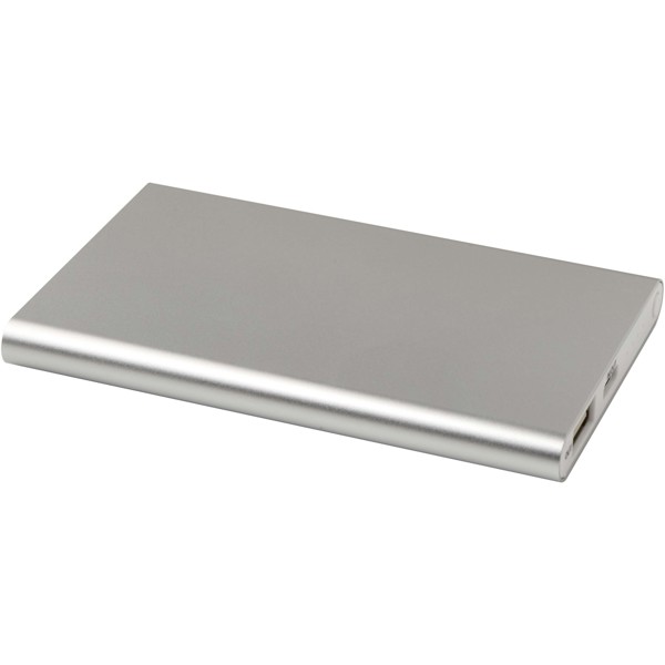 Batterie de secours en aluminium Pep de type-C de 4 000 mAh - Argent