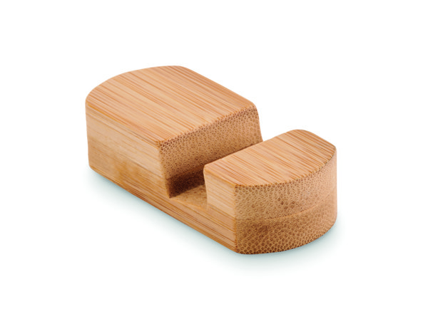 Poy mini phone stand, bamboo, 70x25x19 mm
