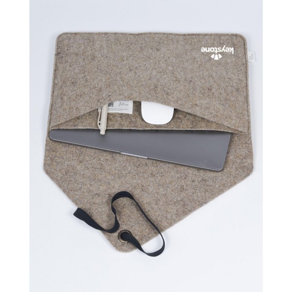 Recycled Felt Laptop Sleeve 15/16" - taupe