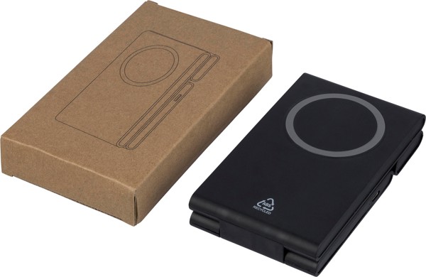 Recycled ABS 3-in-1 magnetic wireless charger Valerio