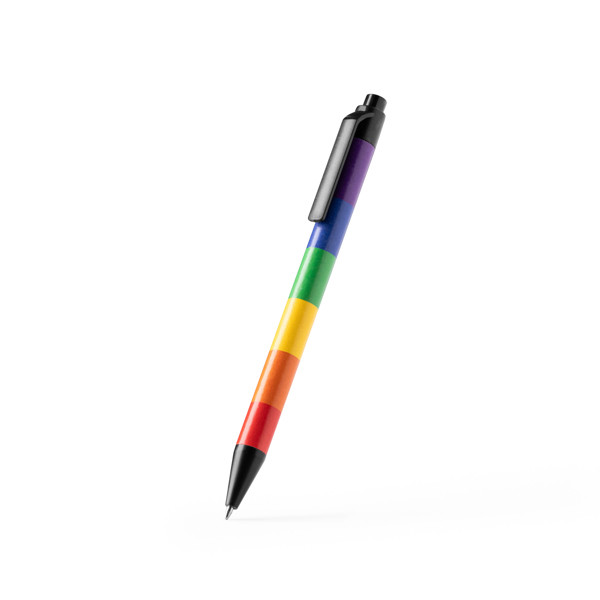 Multicolor push-button personalised plastic ballpoint pen