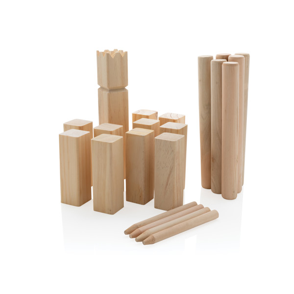 XD - Wooden kubb set