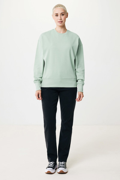 Mikina Iqoniq Kruger relaxed fit z recykl. bavlny - Iceberg Green / M