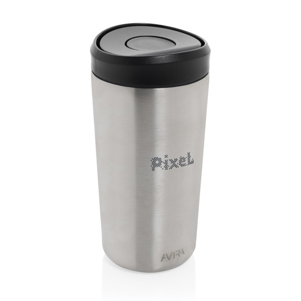 Termohrnek 400ml Avira Alix z RCS recykl. nerezové oceli - Stříbrná