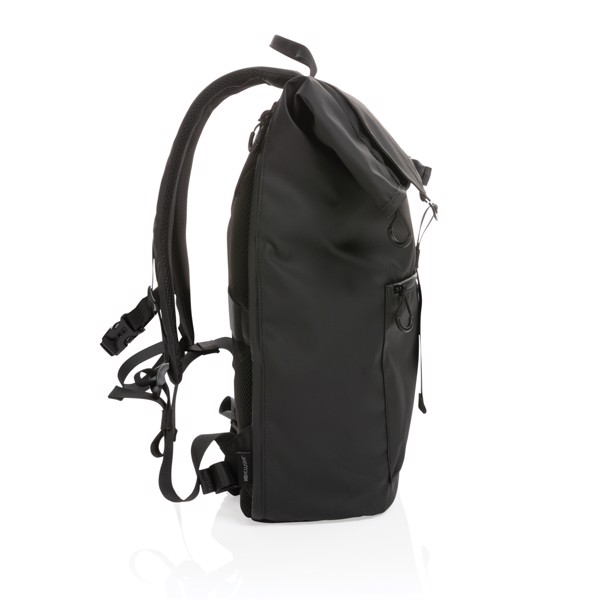 Impact AWARE™ RPET water resistant 15.6" laptop backpack - Black