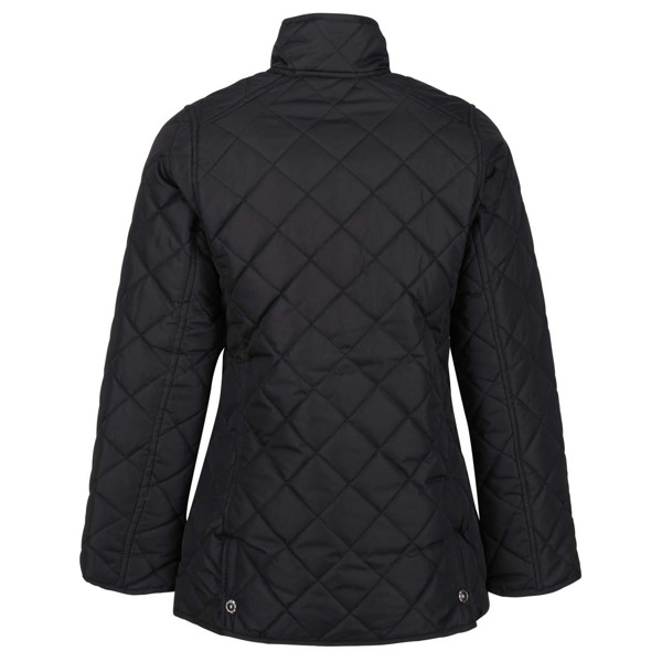 Tarah - Diamond Quilt Jacket - Black / L