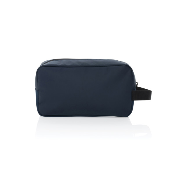 Trousse de toilette en rPET AWARE™ Armond - Bleu Marine
