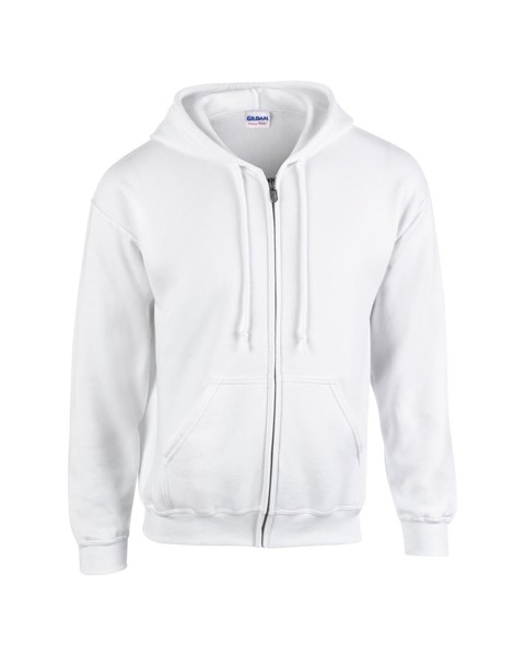 Heavy Blend™ Adult Full Zip Hooded Sweatshirt - White / S
