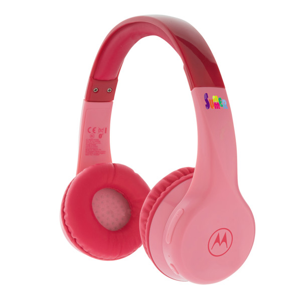 Motorola JR 300 kids wireless safety headphone - Rosa