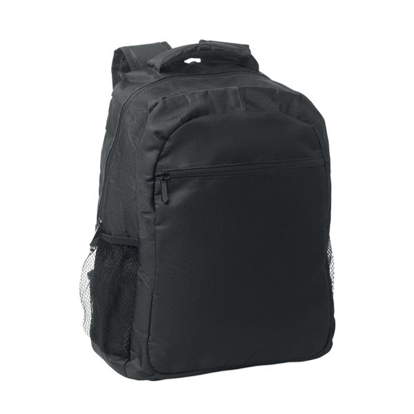 600D RPET backpack trolley Puter / Topper - Black