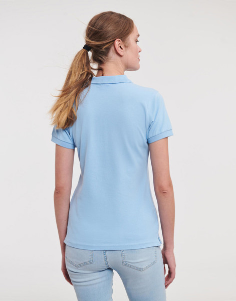 Ladies' Fitted Stretch Polo - White / L