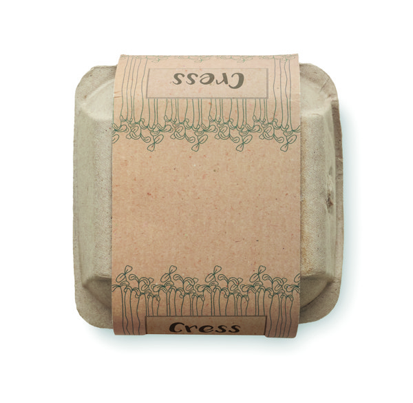 Cress growing kit, 4 terracotta pots, EU made