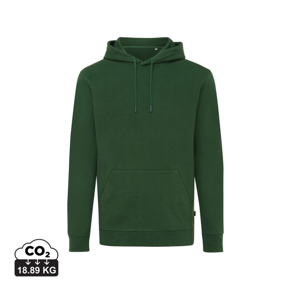 Sweat à capuche en coton recyclé Iqoniq Jasper - Forest Green / XL
