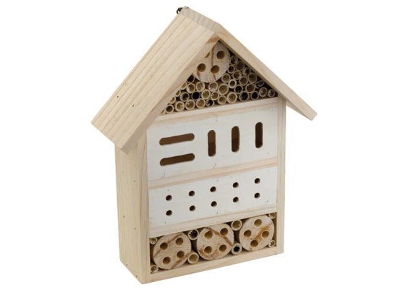 Zavetišče za insekte iz borovega lesa, 246x200x77 mm