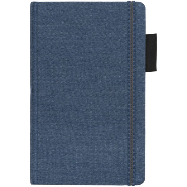 Látkový notebook Jeans, A5 - Tmavě modrá