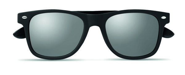 Sunglasses with bamboo arms Rhodos - Shiny Silver