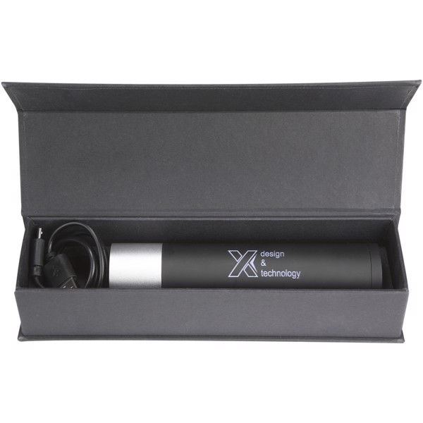Torcia luminosa SCX.design F10 da 2.500 mAh - Argento / Bianco