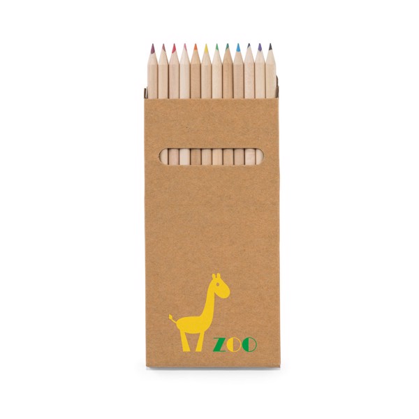 PS - CROCO. Pencil box with 12 coloured pencils
